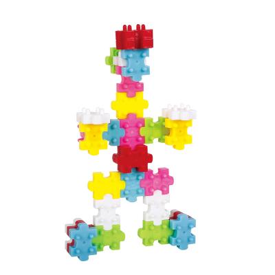 China Interesting early education DIY puzzle competition tool and disassembly table variable patch building block small particles set for sale