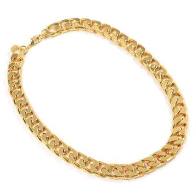 China Wholesale Hiphop Gold Plated Stainless Steel Cuban Link Necklace Fashion Custom Chain Jewelry Long 13mm Chunky Hip Hop Necklace for sale