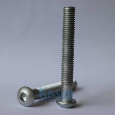 China Hexagon socket button head cap screws with grade10.9 Dacromet plating with partial thread for sale