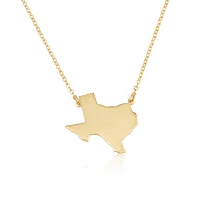 China Bureau/Statement Texas States Map Necklace from Career Fashion Jewelry for sale