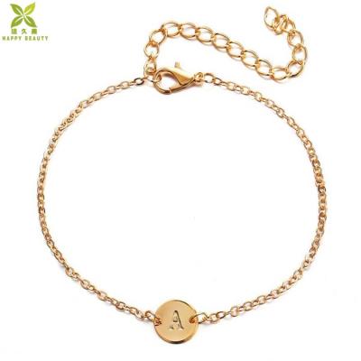 China Fashion Custom Jewelry Makers Initial Letter Bracelet A-Z Charm Bracelets for sale