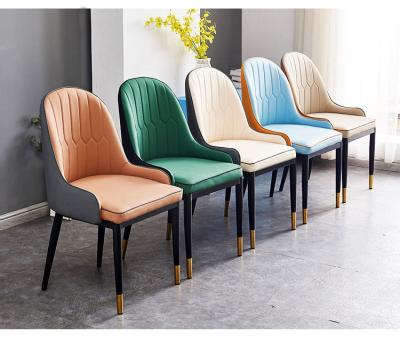 China Other Sale Event Furniture French Upholstered Nordic Velvet Dining Chairs Modern Leather for sale