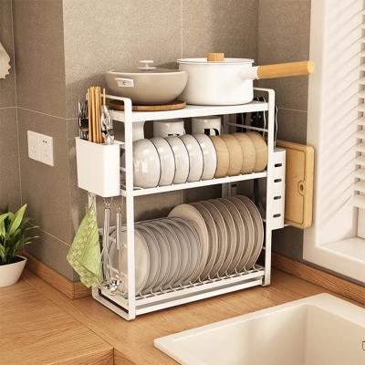 China Single Viable Home Centerpiece Dish Rack Dish Racks Drainer Drying Rack Kitchen Drain Storage Organizer for sale