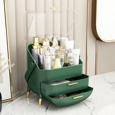 China Sustainable Makeup Organizer Acrylic Box Case Acrylic Cosmetic Storage Drawers for sale