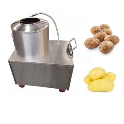 China Stainless Steel Cassava Sweet Potato Carrot Ginger Turmeric Washing Peeling Machine for sale