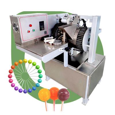 China Round Flat Ball Small Stick Lollypop Die Form Production Line Hard Candy Lollipop Make Machine from Home for sale