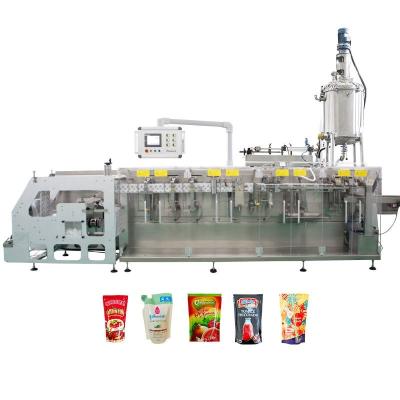 China Stand Up Pouch Fully Automatic Horizontal Packaging Machine Filling fruit juice production line for sale