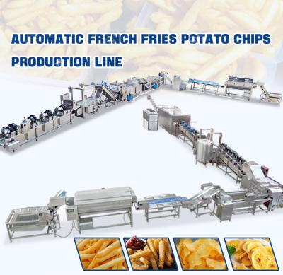 China 200 KG Full Automatic Quick Frozen French Fries Production Line 304 Food Grade Stainless Steel for sale