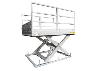 Cina Loading Dock Table with Handrail and Loading Flap for Loading and Unloading in vendita