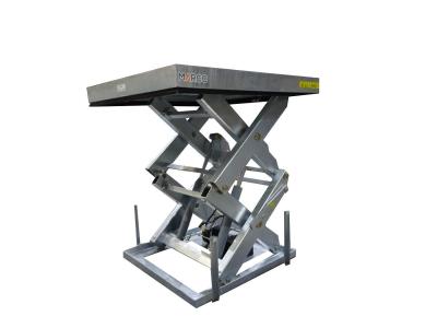 中国 2ton Hydraulic Electric Stationary Scissor Lift Table High Lift Table with Bellow 販売のため