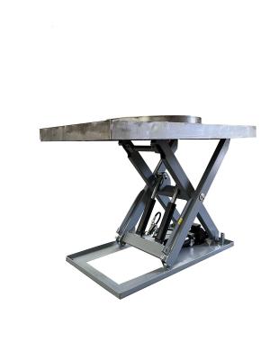 Китай Stationary Electric Single Scissor Lift Table with Turntable продается