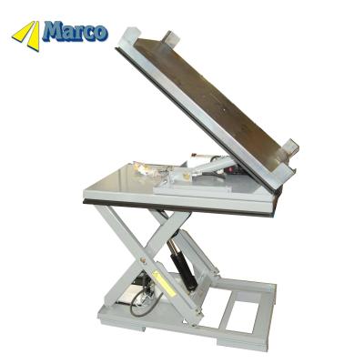 中国 Marco Customsized 40 Degree Tilt Pallet Hydraulic Scissor Lift Table 販売のため