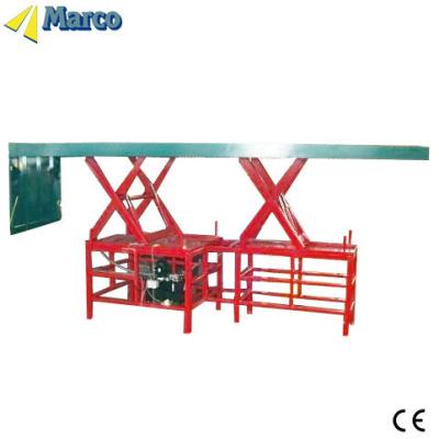 Cina Marco Twin Scissor Lift Table with Loading Flap in vendita