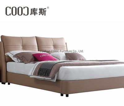 China Strong COOC Furniture Bedroom Modern Luxury Leather Bed Set King Size Double Bed KS2531 for sale