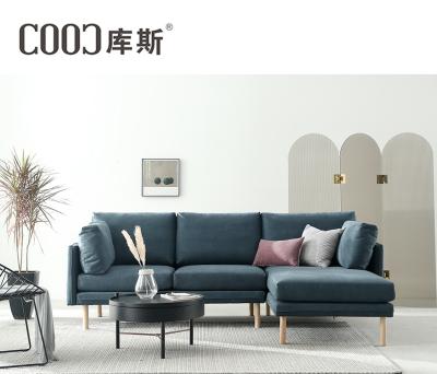 China Stylish Living Room Sofa Set Corner Sofa Indoor Low Price Modular Canvas Fabric Three Seater Supplying for sale