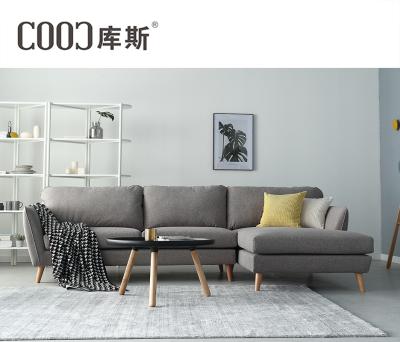 China Living Room Sectional 3 Seater Luxury Modern Furniture Corner Sofa With Chaise Lounge Fabric Sofa Sets Corner Sofa for sale