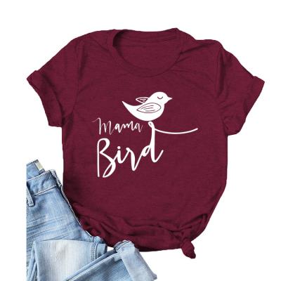 China 2021 MAMA BIRD Women's Breathable T-shirt Factory Wholesale Funny Design for sale