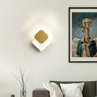 China Nordic modern minimalist bedside modern creative LED lamp bedroom personality wall lamp living room wall aisle lighting net for sale