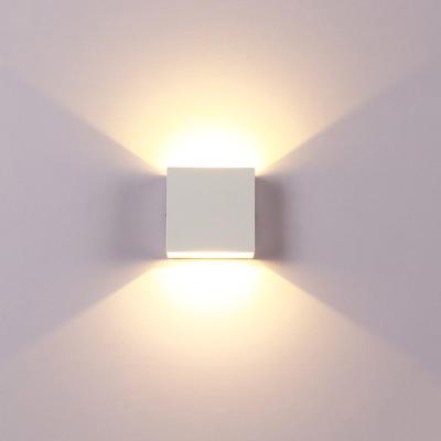 China Modern Indoor Wall Lamp 6W/10W AC110V/220V Downstairs Aisle Stair Bedroom Bedside Lamp Dimmable LED Wall Light Decorate Lighting Fixture for sale