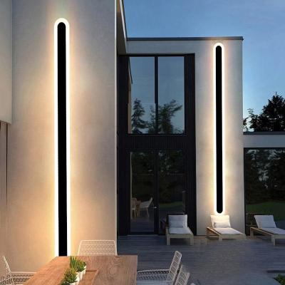 China Modern minimalist outdoor wall lamp 3 color long 240cm outdoor wall lamp 3 color long pillar gate pillar villa outdoor waterproof wall lamp for sale