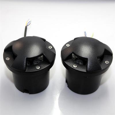 China Aluminum Black Round Landscape Led Underground Inground Lamp Garden Light for sale