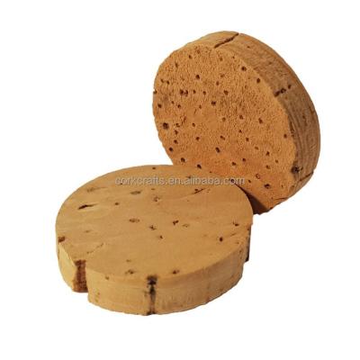 China Non-refillable natural round slices of corks for crafts and making coasters, wall decor, Art Creative Crafting And Decoration for sale