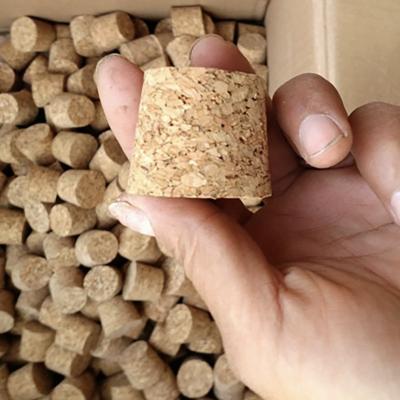 China Non Spill Cork Stoppers Lids For Bottles Customized Sintered Tapered Bottles Cork Lids for sale