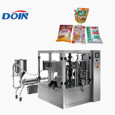 中国 Automatic Food Doin Liquid Pump Measuring Stand Up Spout Pouch Filling Machine 販売のため