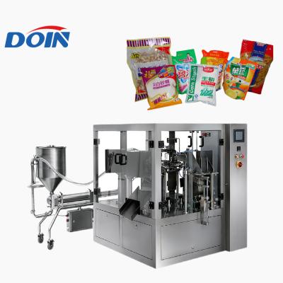 中国 Food Doin Premade Pouch Bags Juice Tomato Ketchup Sauce Filling Valved Packing Machine 販売のため