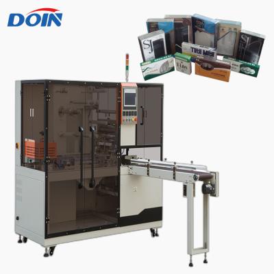 China Food Doin Perfume Box Machine Overwrapping Cellophane Wrapping Machine Cosmetic Condom Wrapping Machine BOPP 3D Wrapping Machine à venda