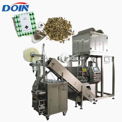 China High Production Efficiency Doin Triangle Bag Gold Foil Green Tea Automatic Weighing Packaging Machine With Good Quality for sale