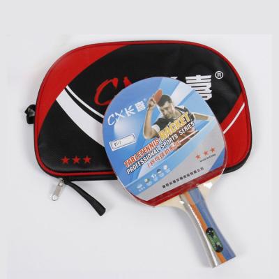 China High Quality Custom Printed Wholesale Training Ping Pong Paddle Ping Pong Racket Poplar Wood +Rubber Wooden Rubber Racket 1 Ping Pong Stars for sale