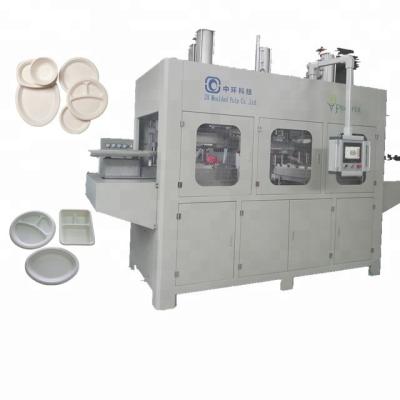 China Zellstoff Einweg-Thermoformmaschine, Mitnahme-Lebensmittel-Box-Making-Maschine 100kw zu verkaufen