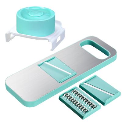 China 304 stainless steel kitchen tool steel multifunctional veggie cleaver grater shredded potato slicer vegetable grater cleavers for sale