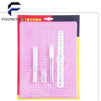 China Hobby Knife Blades Ruler A4 Self Healing Cutting Mat Sets A4 for sale