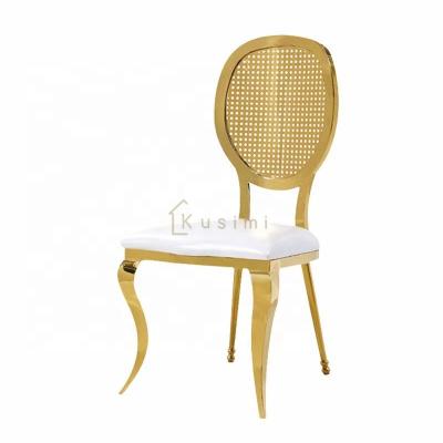 China New Design Foldable Custom Small Dot Hollow Dining Furniture Events Used Dining Chairs for sale