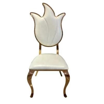 China Vintage Low Price Good Quality Flower Shape Foldable Wedding Party Household Furniture Dining Chairs for sale