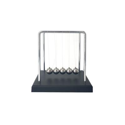 China Classic Metal Home Office Decor Physics Newton Cradle Balance Balls Swing Ball With Wooden Base for sale