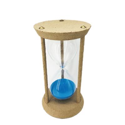 China Art Decor China Factory unique blue sand 60 minute sand timer 1 hour hourglass home decor gift for sale