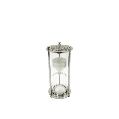 China Art Decor High Quality Hourglass Sand Timer Decorating Gift 15 Minutes Timing Sand Timer Glass Hourglass for sale