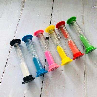 China Art Decor Mini Sand Timer 30S Plastic 1 Colored 2 3 5 10 Minute Hourglass for sale