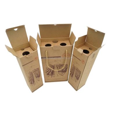 China Amplifier Speaker Wine Box Recyclable Promotional Package To Carry 2 Red Wines for sale