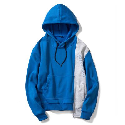 China Viable Wholesale Unisex OEM Customized Casual Blank Logo Color Block Pullover Hoodies for sale