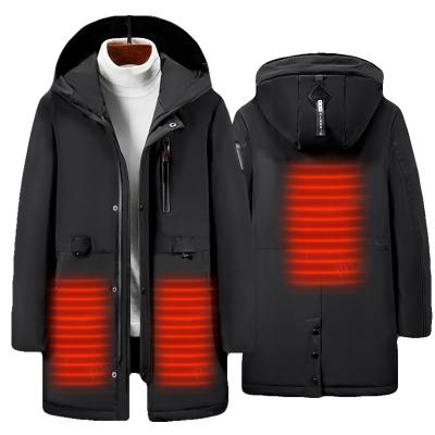 China Rechargeable Battery Waterproof Smart Infrared Passionate Winter Sustainable Men's Safety Warm Coat for sale