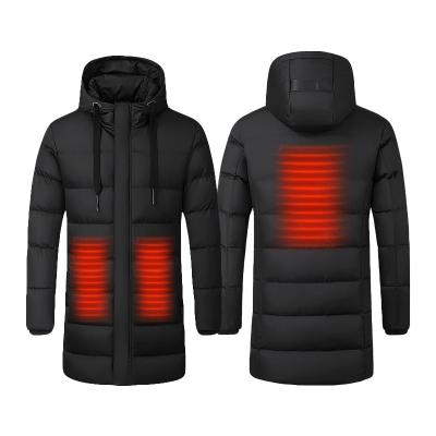 China Rechargeable Battery Infrared Intelligent Heated Winter Sustainable Men's Safety Warm Coat for sale