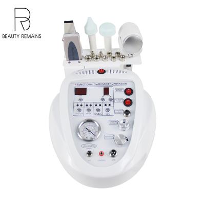 China Exfoliators Beauty Equipment Skin Diamond Peeling Pore Hot Cold Hammer Face Remover 4 in 1 Ultrasonic Diamond Dermabrasion Machine for sale