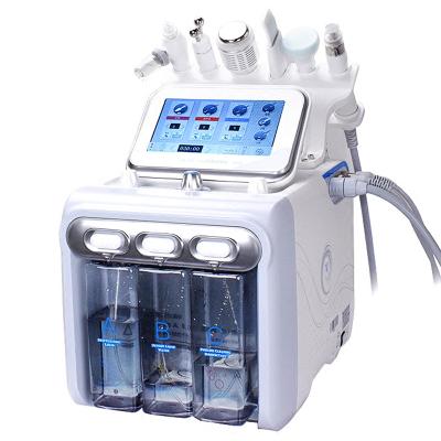 China 2021 facelift hot sale! ! ! ! ! H2O2 6 in 1 Hydraulic Facial Dermabrasion Equipment with 1 Years Warranty for sale