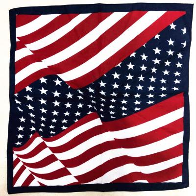 China Cotton Printed Scarf Wholesale 9 Colors 55*55cm 100% Multifunctional Cotton Printed Scarves National Flag Scarf Neckerchief for sale