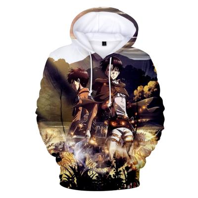 China XXS-4XL Anti-Shrink Anime 3D Printing Hoodie Women/Men Attack On Titan Sweatshirt for sale