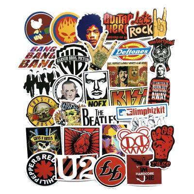 China Sticker 52 Pcs New Arrival Decorative Rock And Hip Hop Style Waterproof Doodle Stickers For Laptop Skateboard Decal for sale